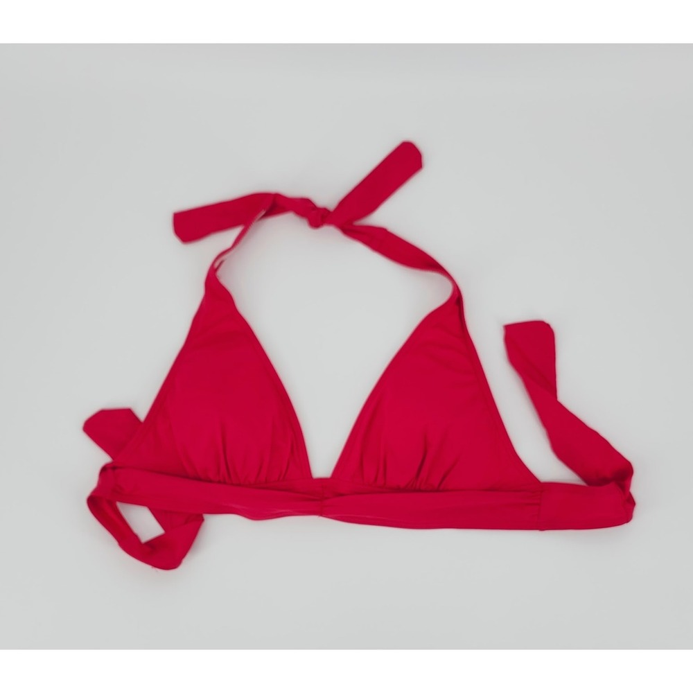 Tommy Bahama Womens Diva Pink Halter Triangle Bikini Top Size M NEW